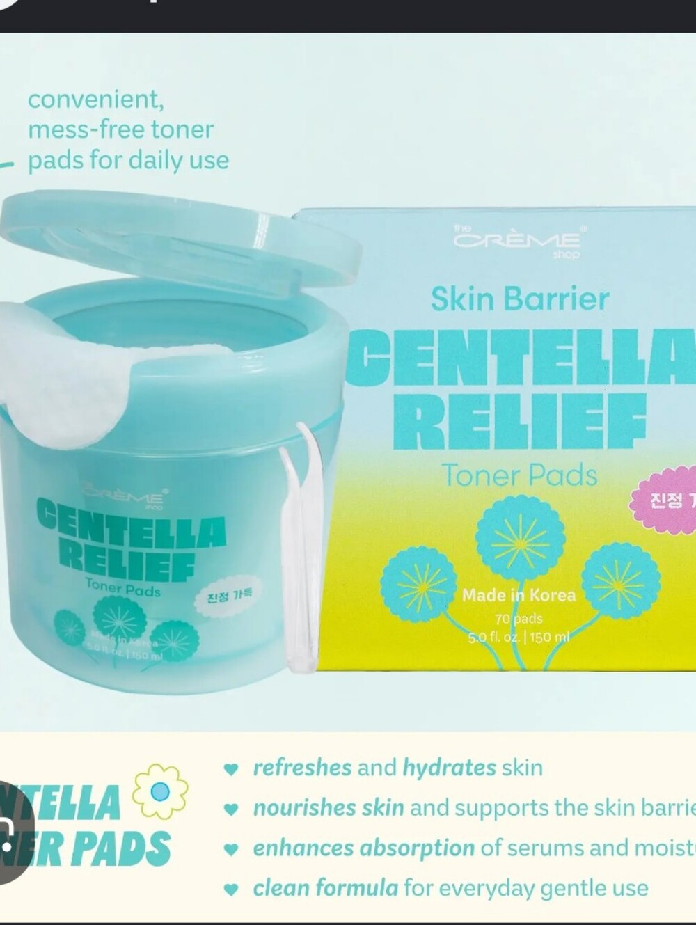 Centella Relief Toner Pads